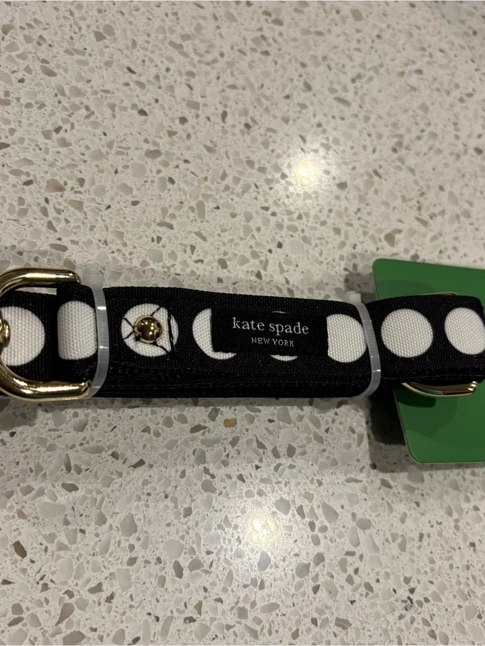 kate spade deco dot black dog leash - Picture 4 of 4